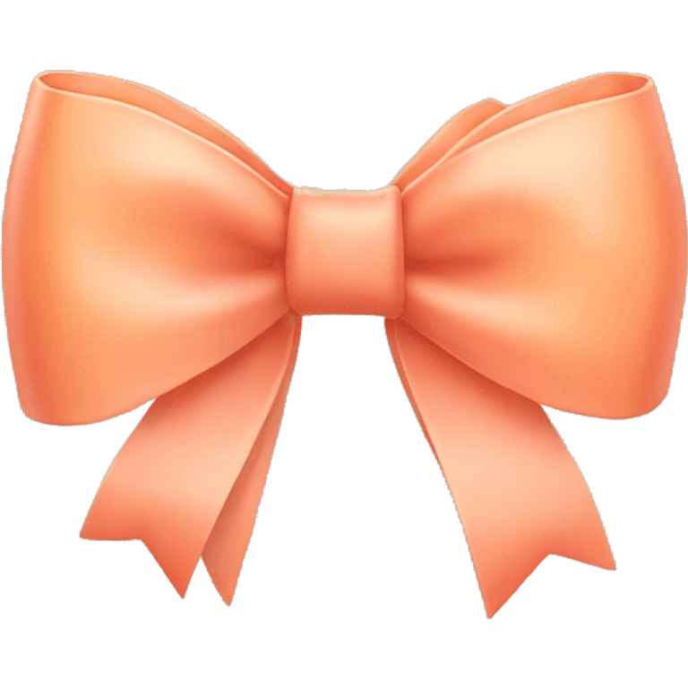 Peach bow on peach bow emoji