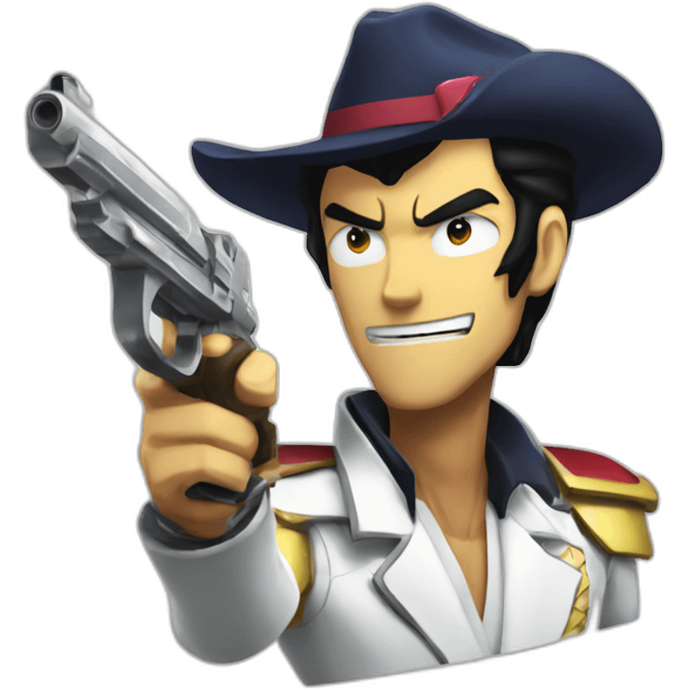 Space dandy with pistol emoji