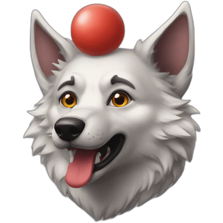 Clown Wolf emoji