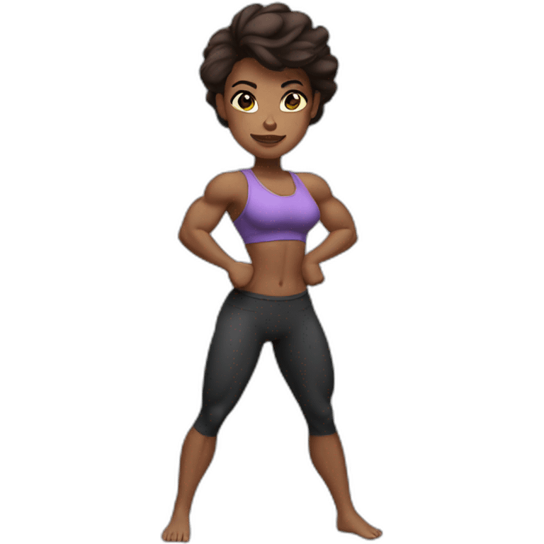 muscle girl emoji