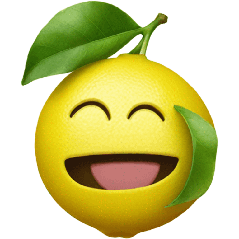 Lemon with Instagram icon emoji