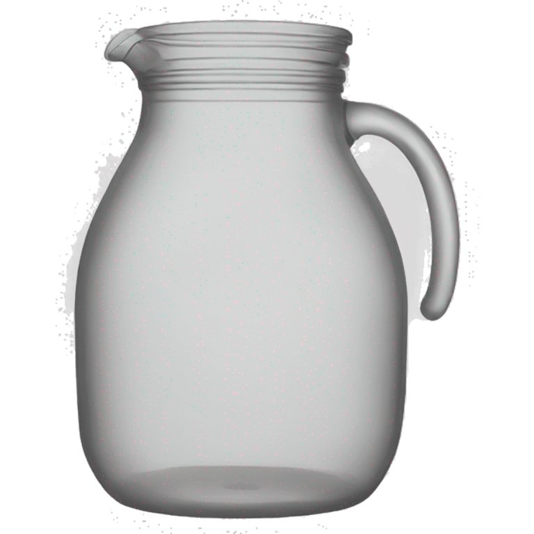 transparent plastic jug tossed emoji