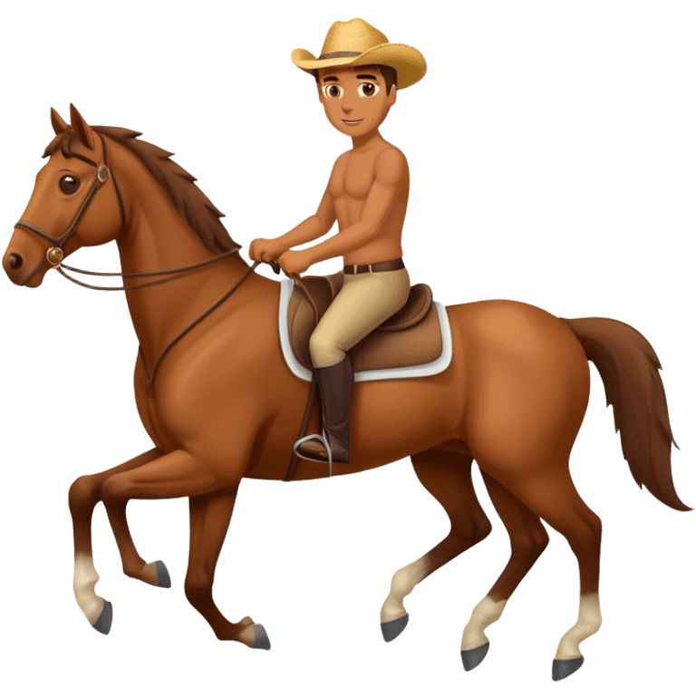 Man horse  emoji