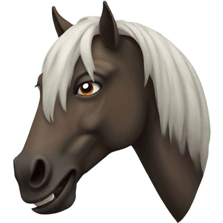 evil horse emoji