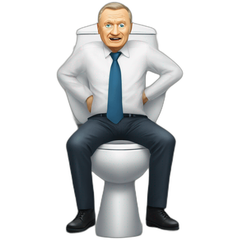 Vladimir Zhirinovsky on the toilet emoji