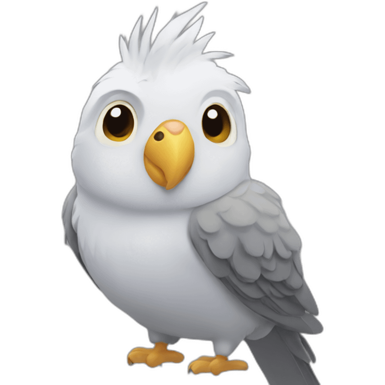 grey cockatiel emoji