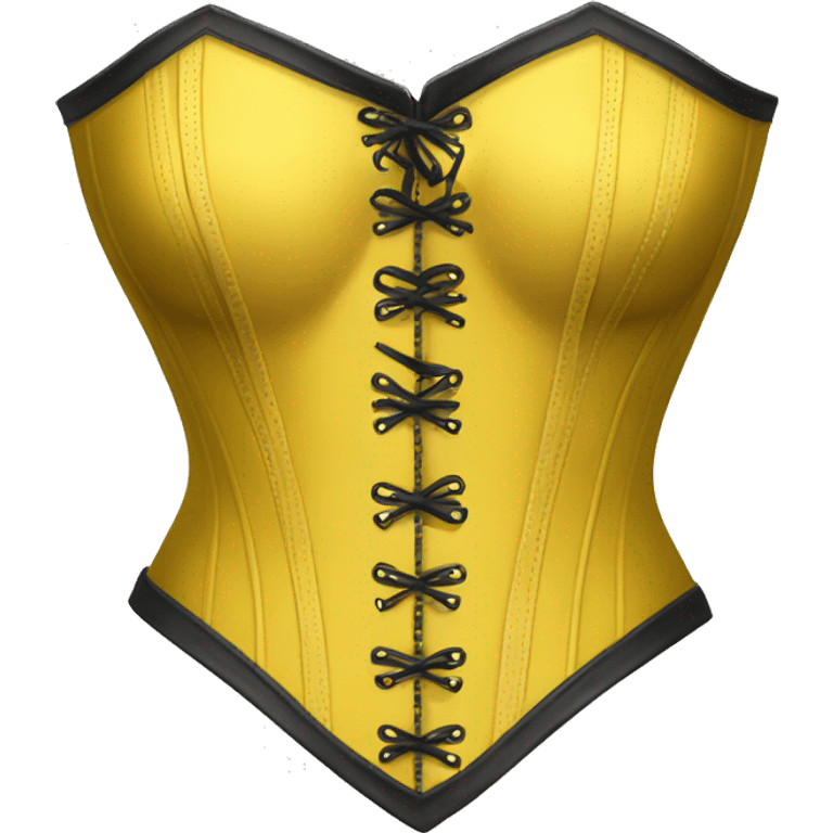 Yellow corset emoji