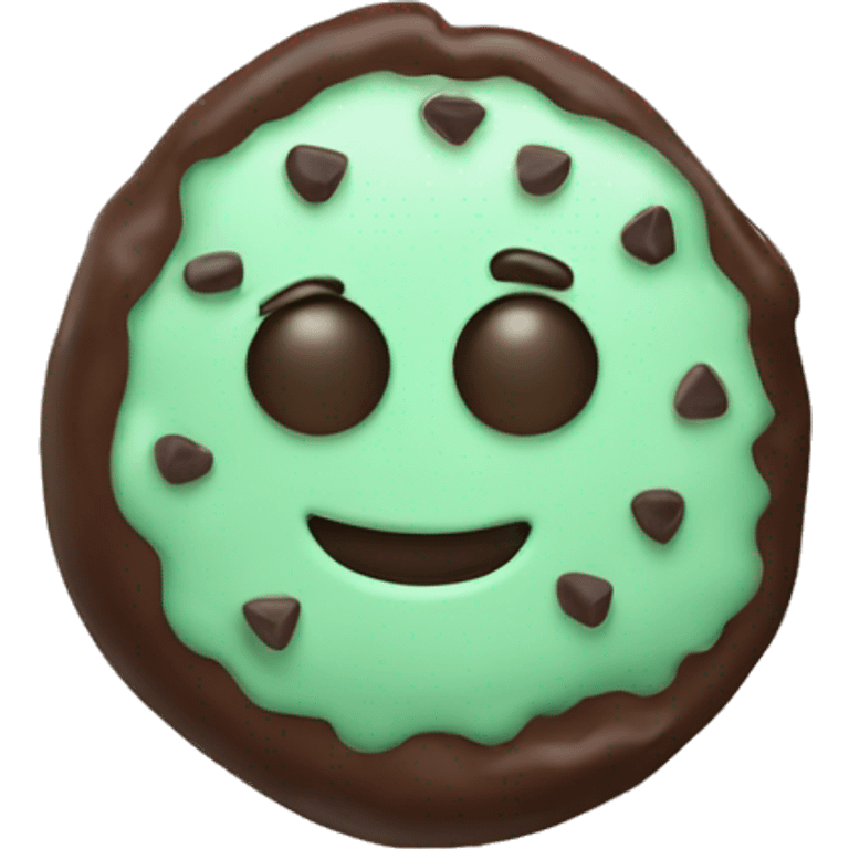 Mint chocolate chip emoji