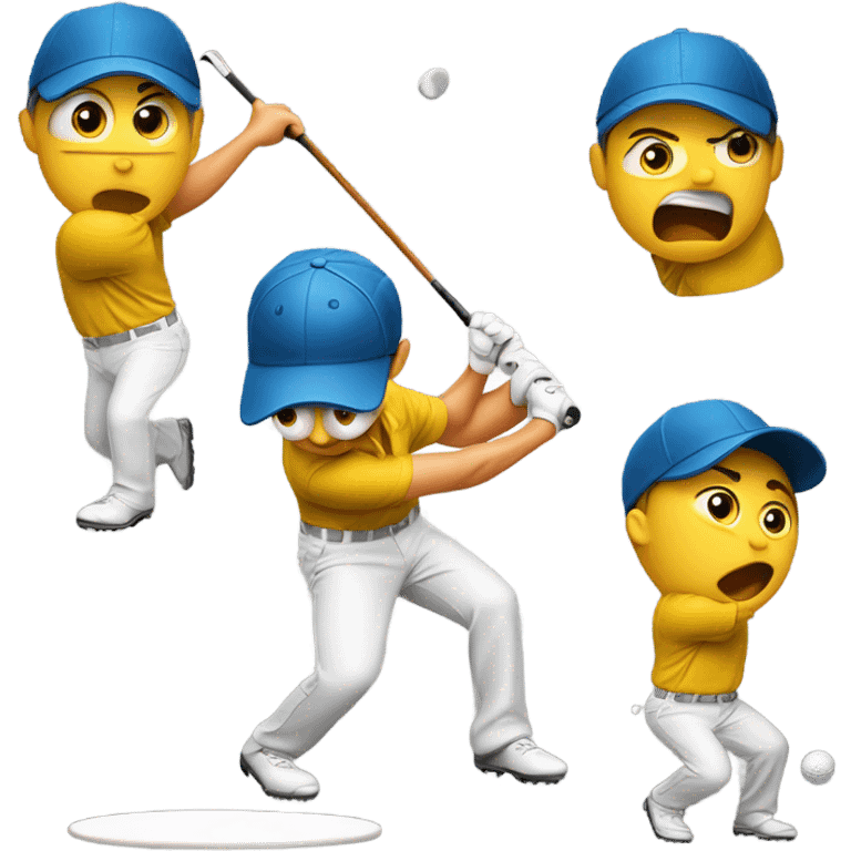 Bad golfer emoji