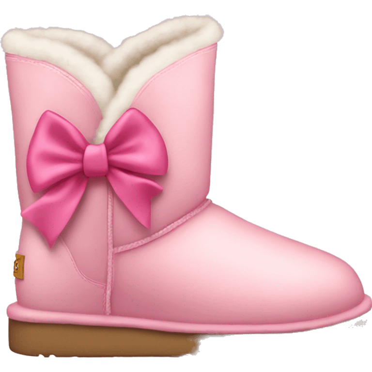 Pink bow Uggs  emoji