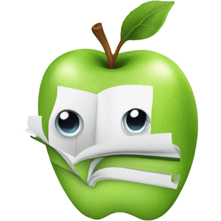 notebook apple emoji