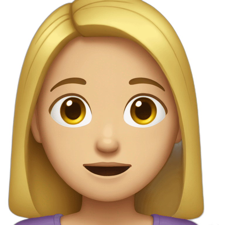 Fille qui pleure emoji