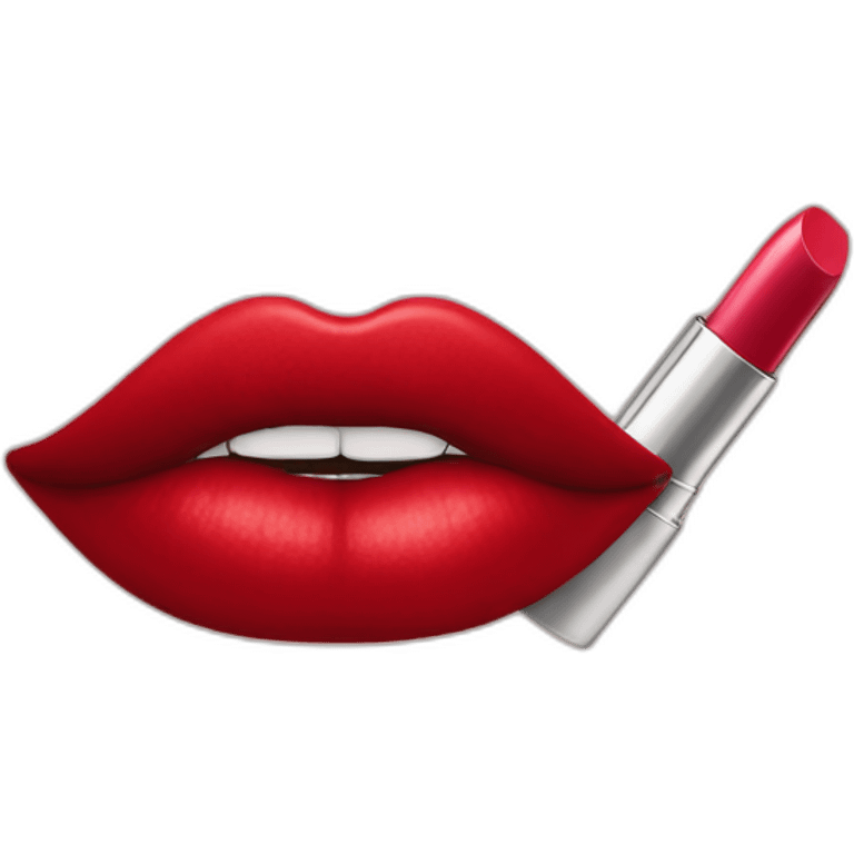 red lipstick emoji