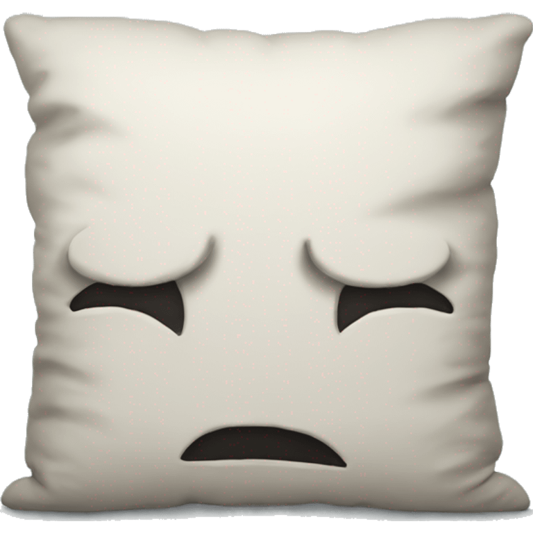 cartoon head buried in pillow emoji