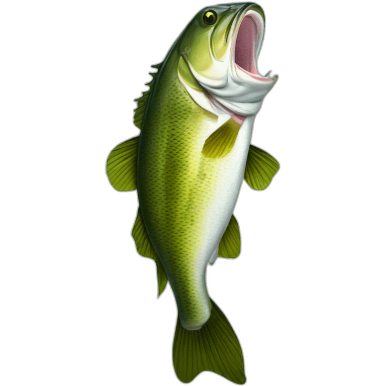 Large mouth bass emoji