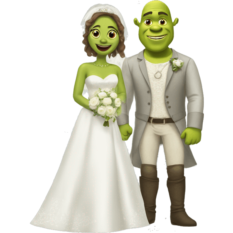 Shrek getting married emoji