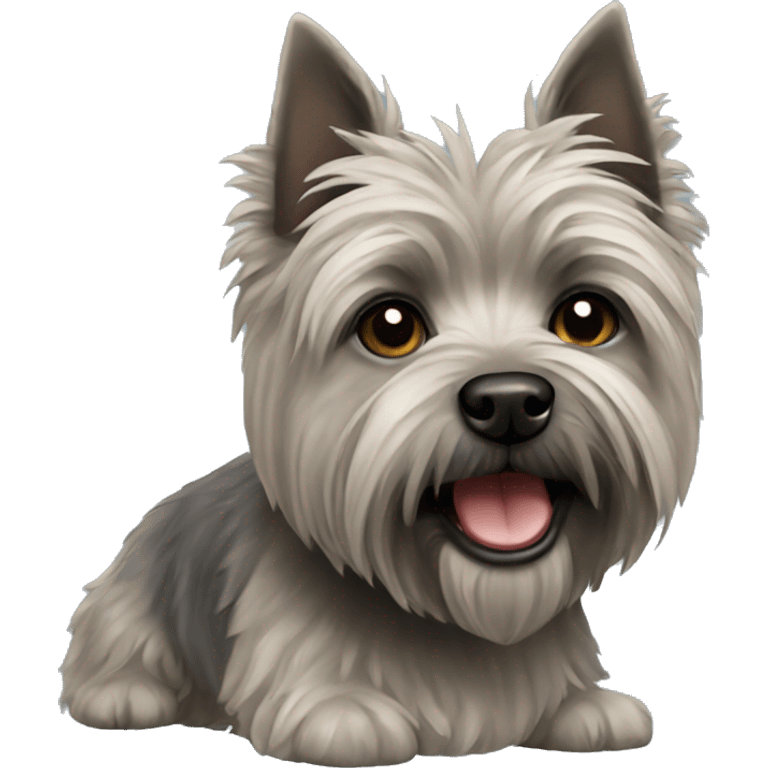 Gray cairn terrier emoji