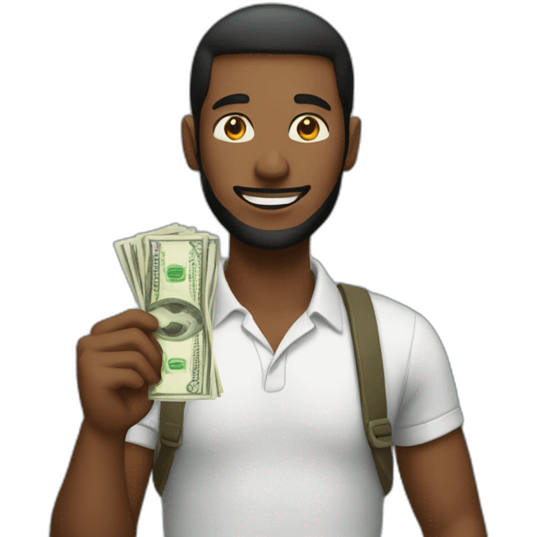 man holding money emoji