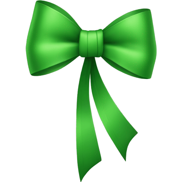 Green bow emoji