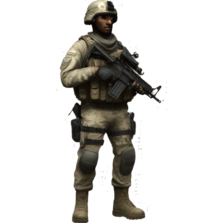 Call of duty 4 modern warfare SAS soldier emoji