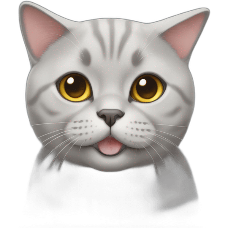 British Shorthair CAT happy emoji