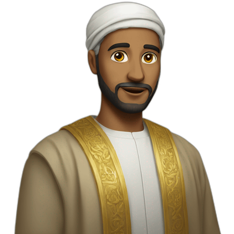 Homme qui prie Allah emoji