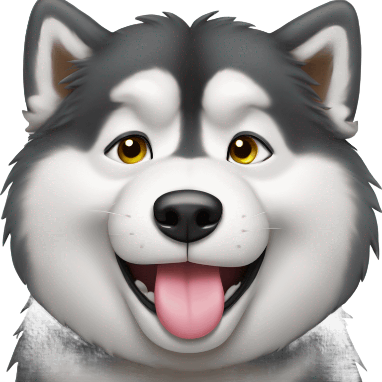 Malamute blowing kisses  emoji