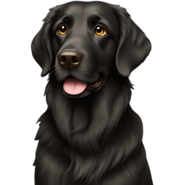 Flat coat retriver emoji