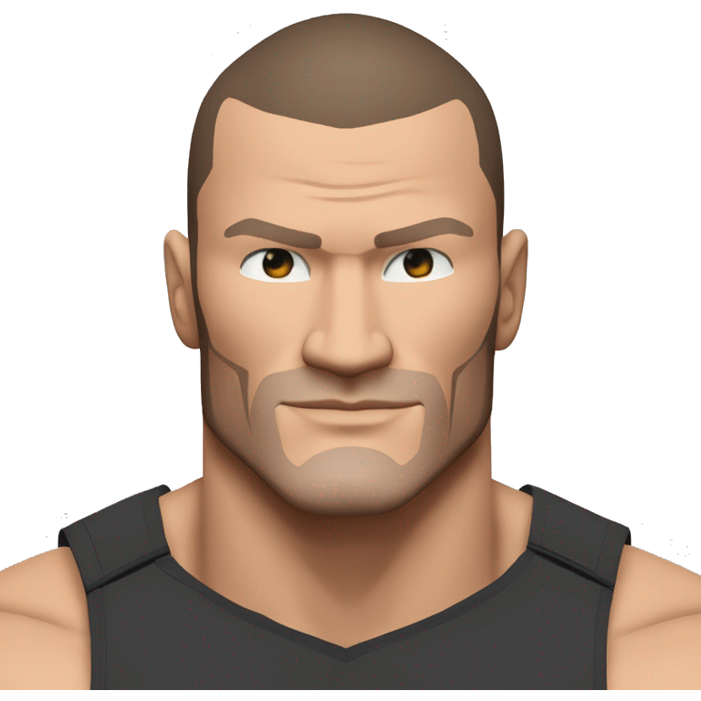 Randy Orton wwe superstar le plus réaliste possible qui fait un rko emoji