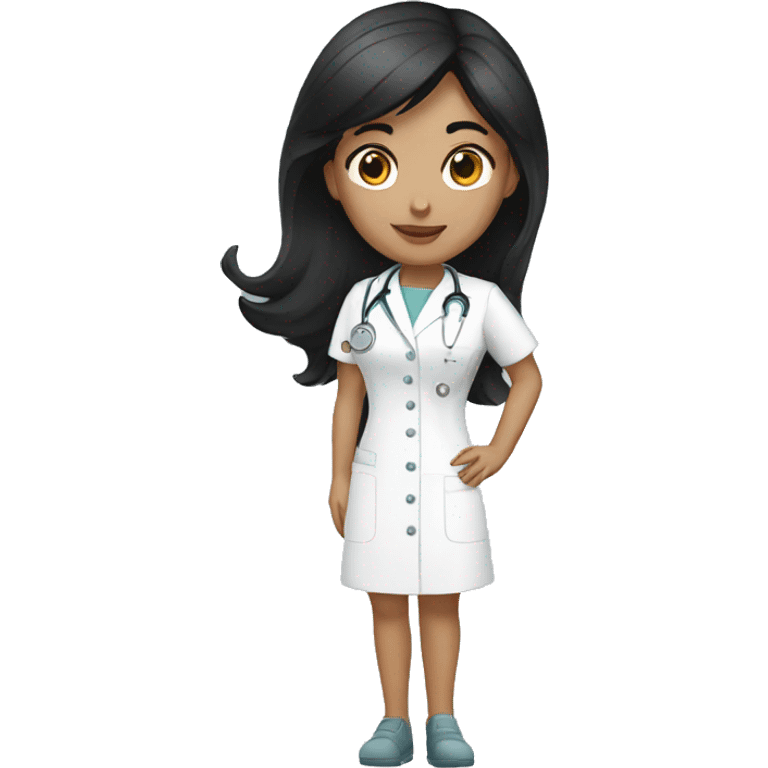 nurse with black hair emoji