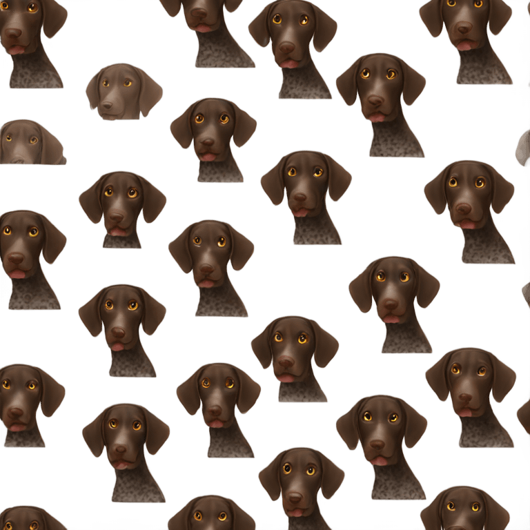 German Shorthaired Pointer Black emoji