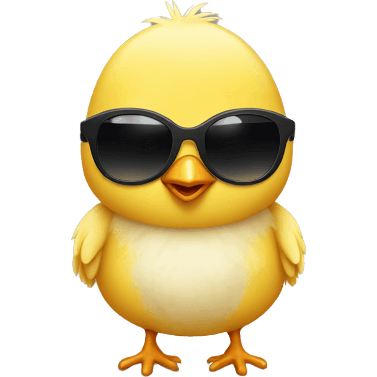 A little chick with sunglasses emoji