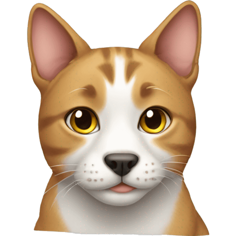 Cat with dog emoji