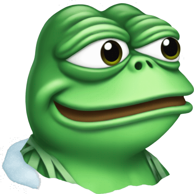 pepe the frog frozen cold emoji