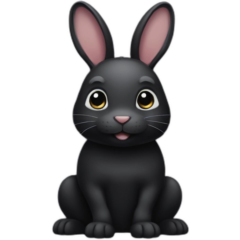 Black bunny emoji