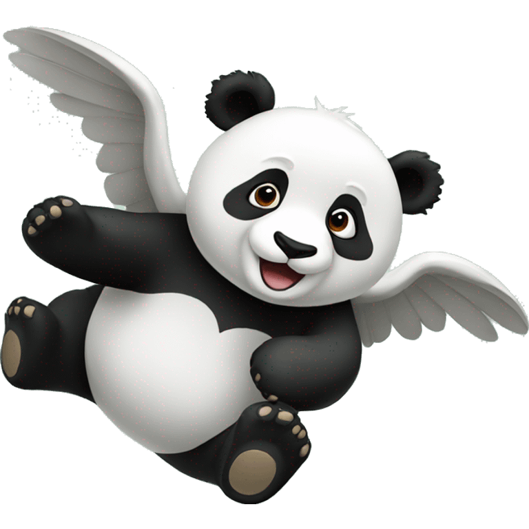 panda flying emoji