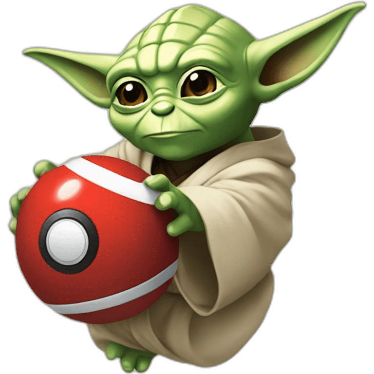 Pokéball catch yoda emoji