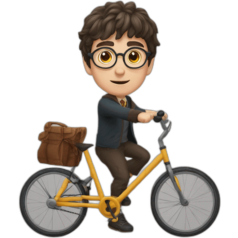 Harry potter fait du vélo emoji