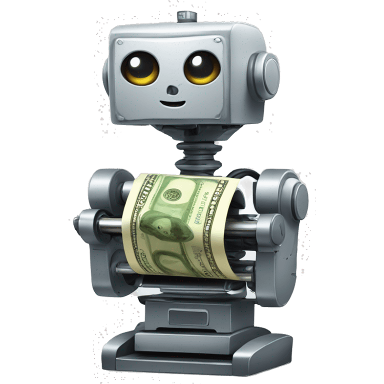 money printing robot emoji