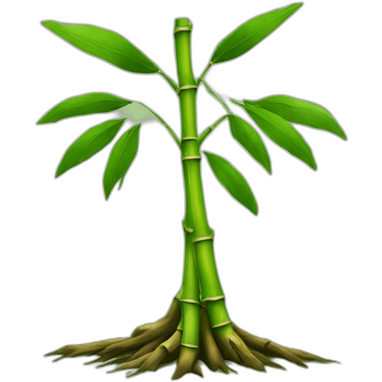 bamboo with roots emoji