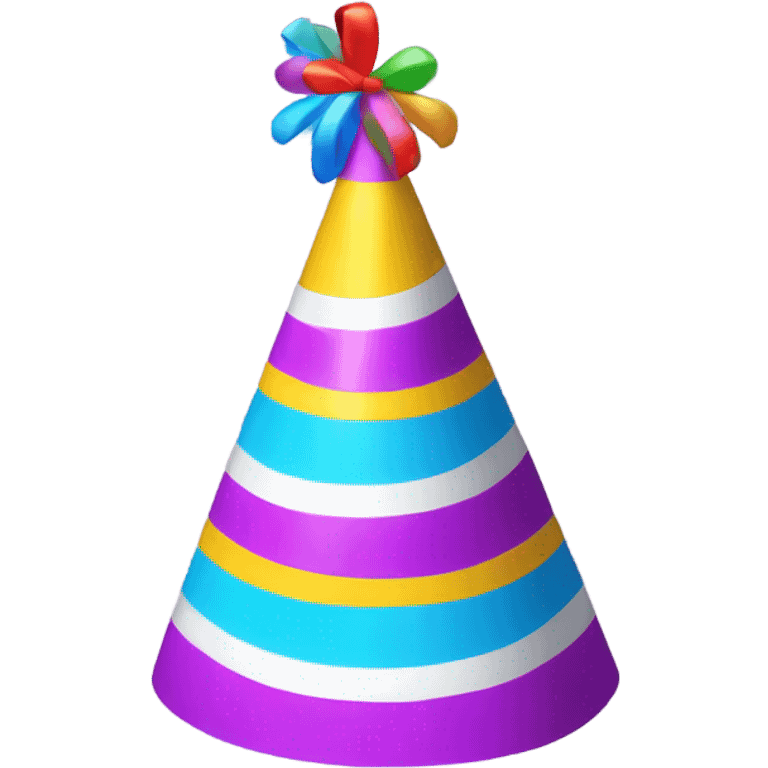 1 colorful birthday party hat emoji