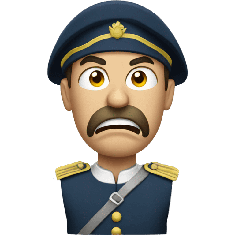 angry French soldier emoji