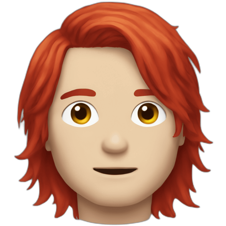 Gerard way with red hair emoji