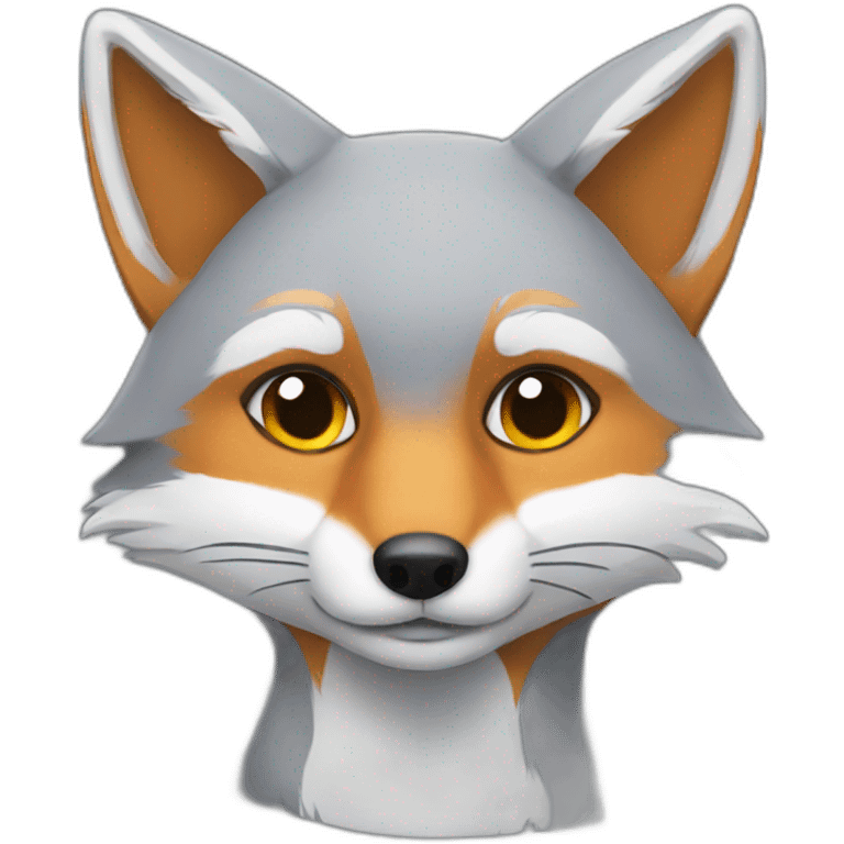 Grey fox emoji