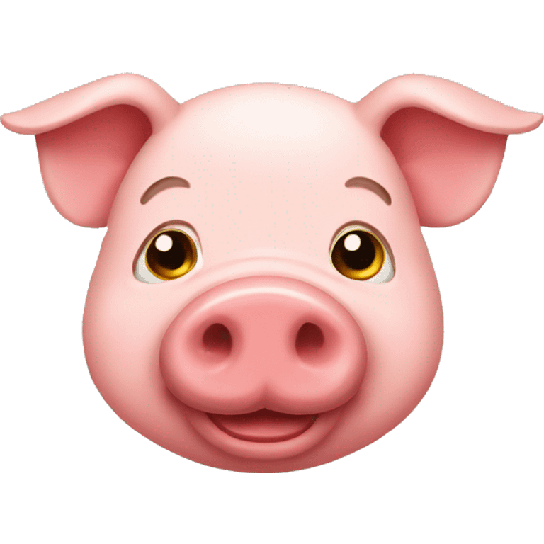 Red Face pig emoji