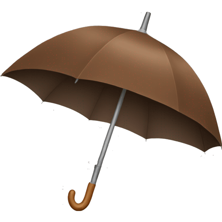 Brown umbrella emoji