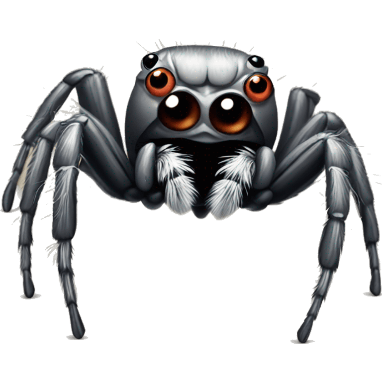 Jumping spider friendly  emoji