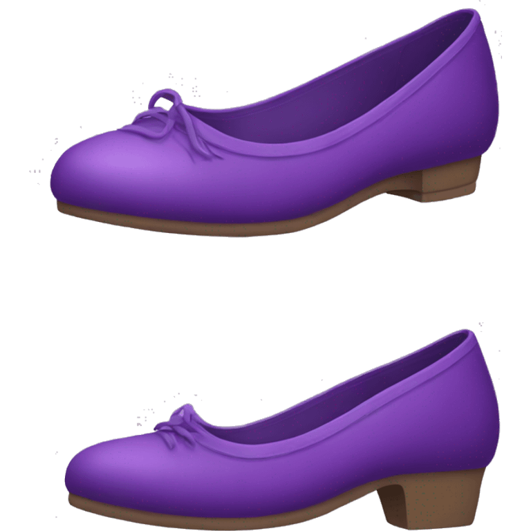 purple Flat shoe  emoji