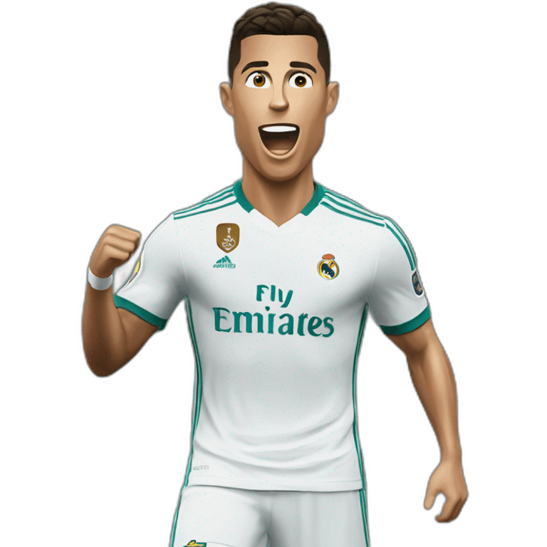 Cristiano Ronaldo saying Suiiii emoji