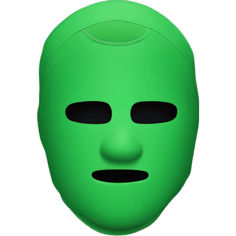 Green ski mask emoji